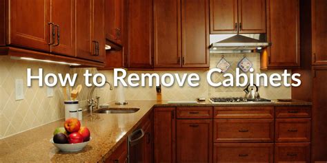 how to remove steel kitchen cabinets|how to remove kitchen cabinets.